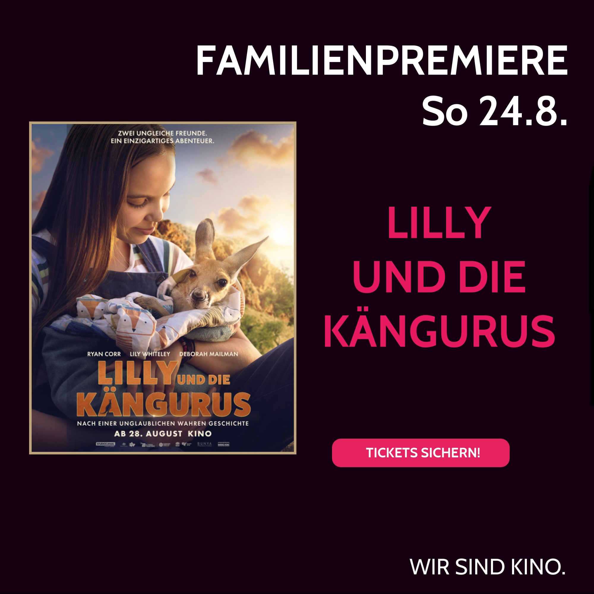Familienpremiere: Lilly und die Kängurus